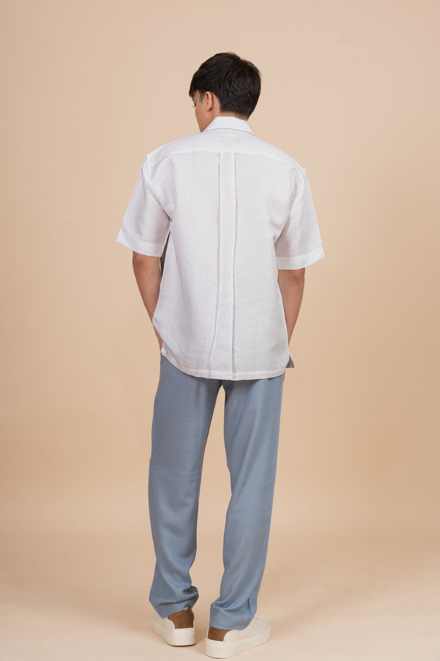 Hemp-Cotton Jacquard Shirt