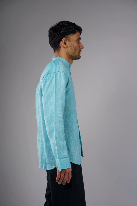 100% Hemp Mandarin Shirt