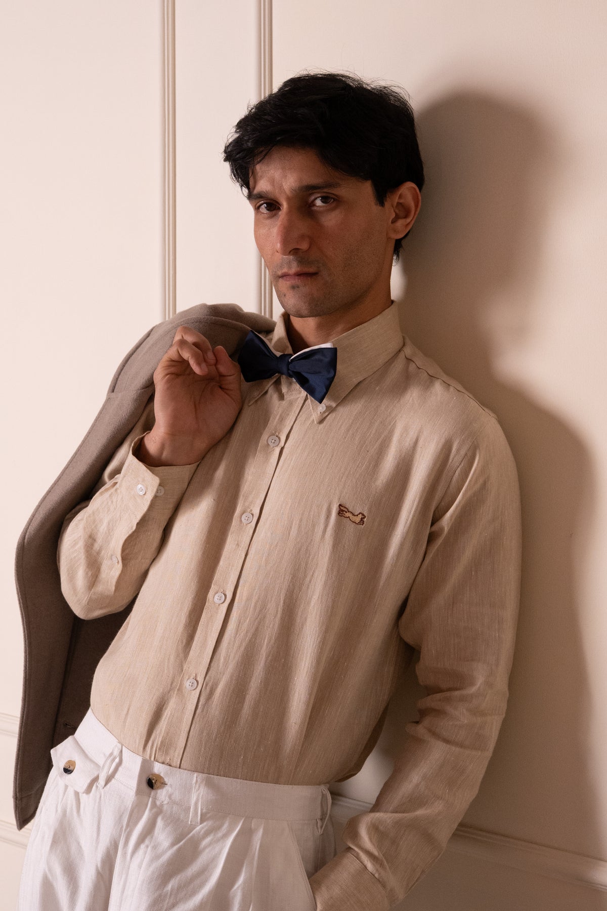 Melange Beige Hemp Shirt