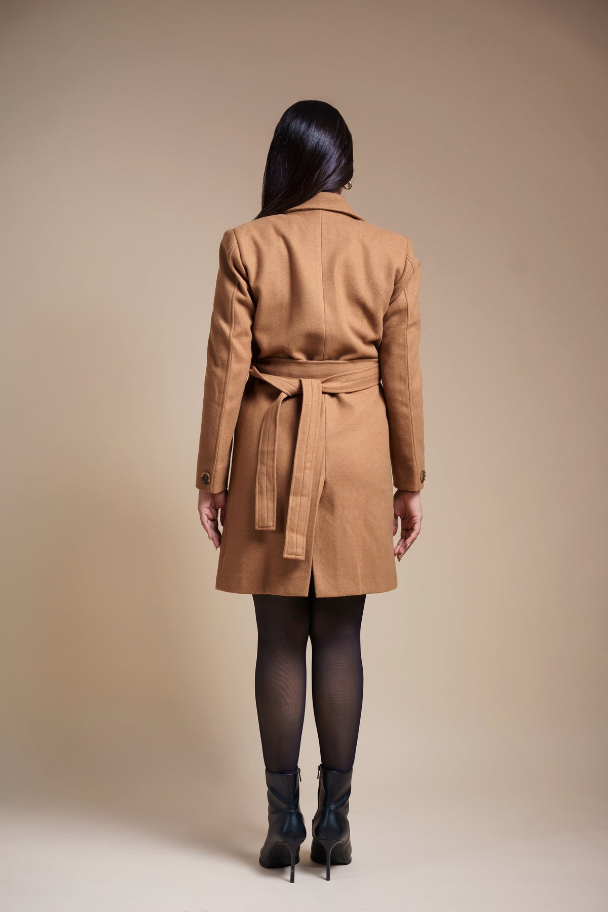Tan Holidays Long Coat