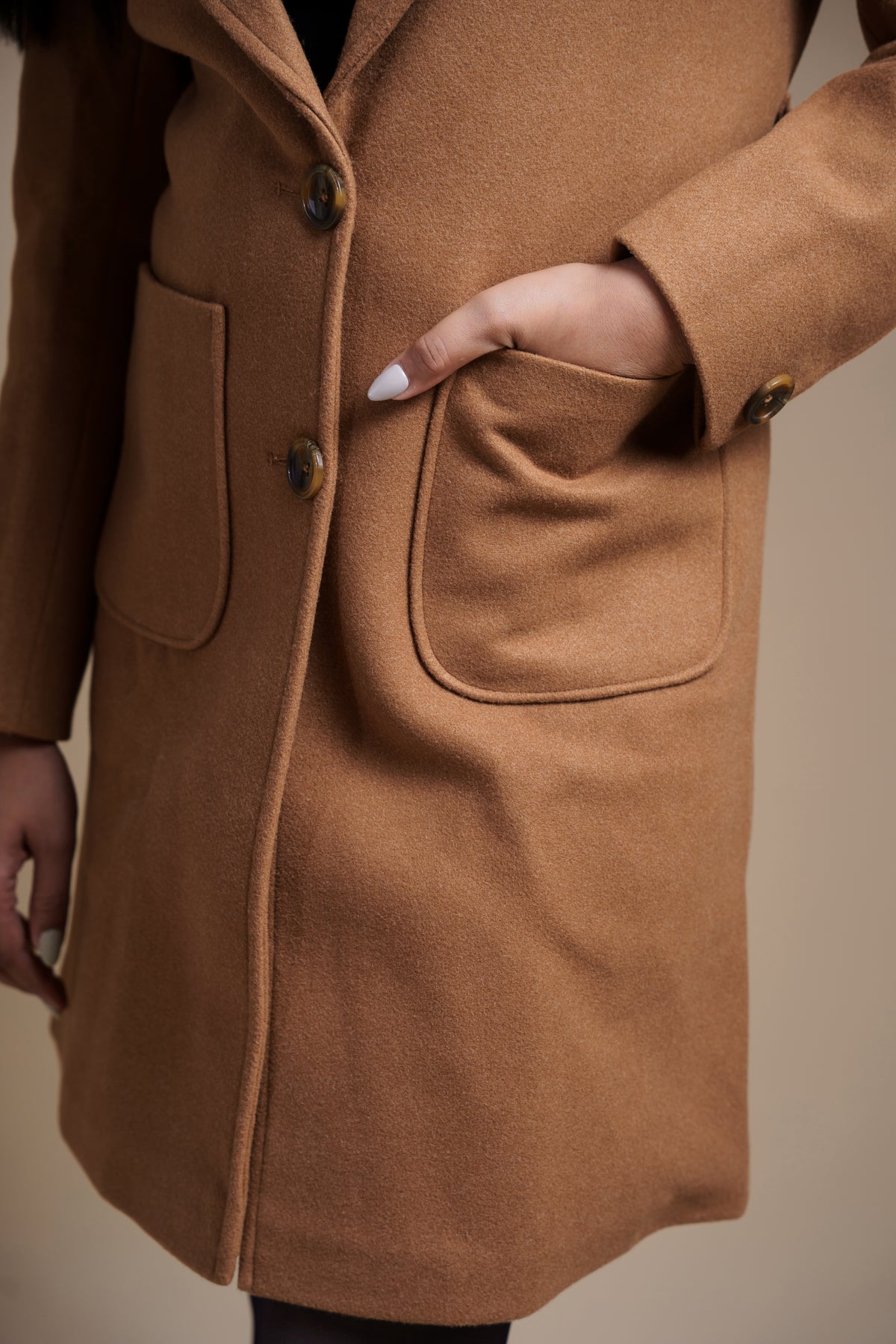 Tan Holidays Long Coat