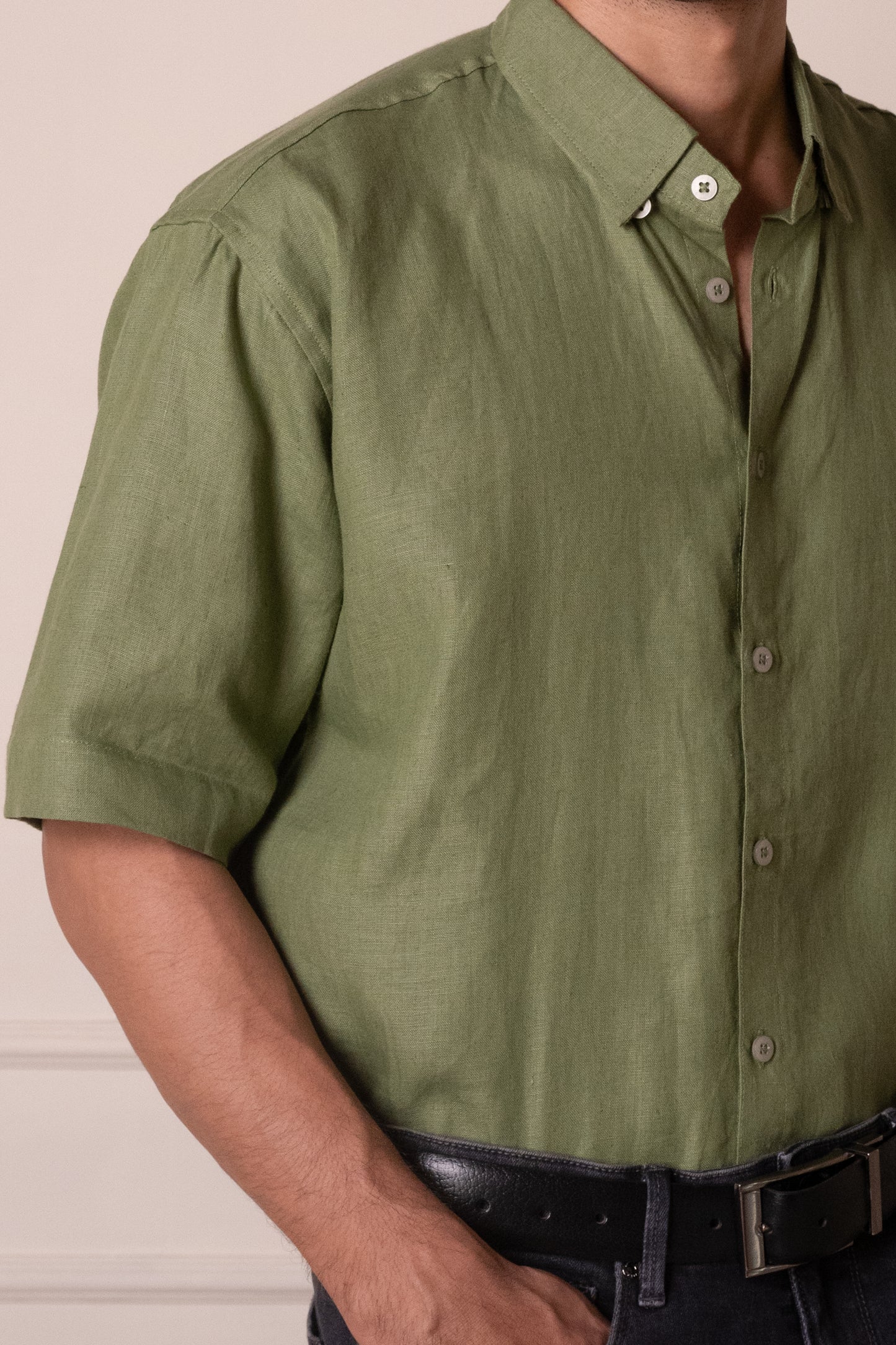Olive Short-Sleeve Shirt