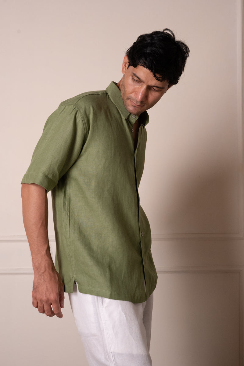 Olive Short-Sleeve Shirt