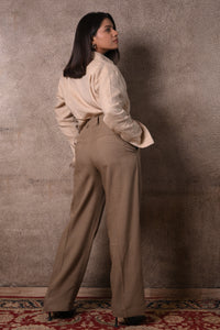 Beige Textured Shirt