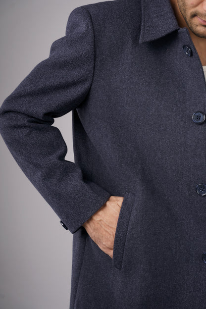 Classic Dark Navy Long Coat