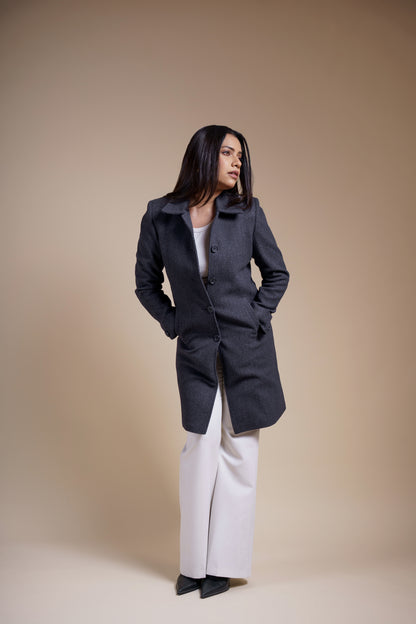 Classic Melange Long Coat