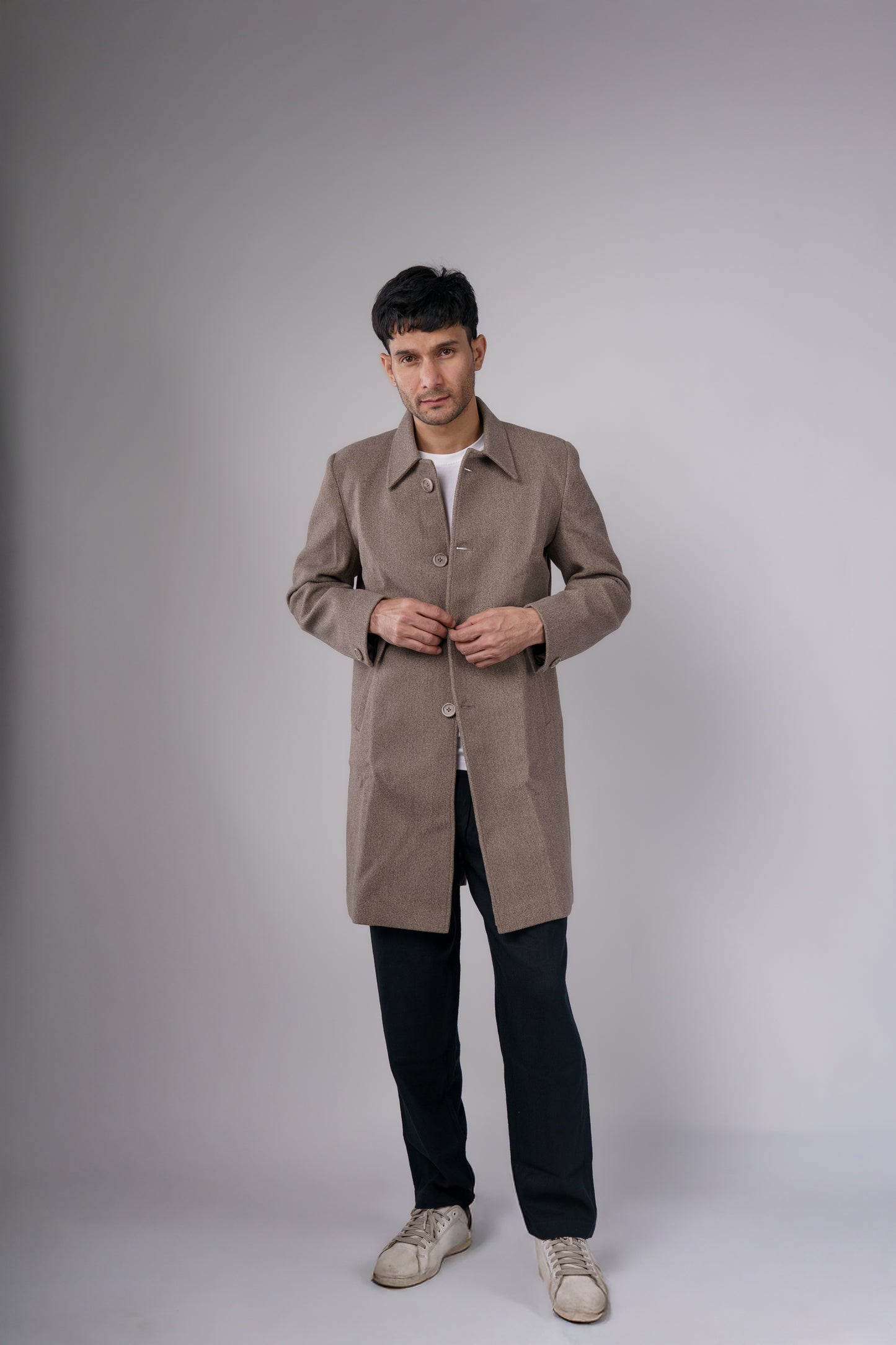 Grey Statement Long Coat