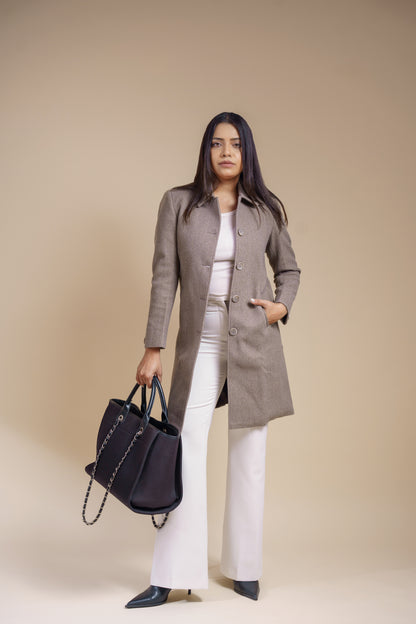 Classic Melange Long Coat
