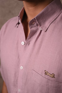 Short-Sleeve Lilac Shirt