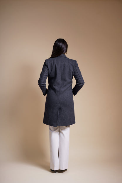 Classic Melange Long Coat
