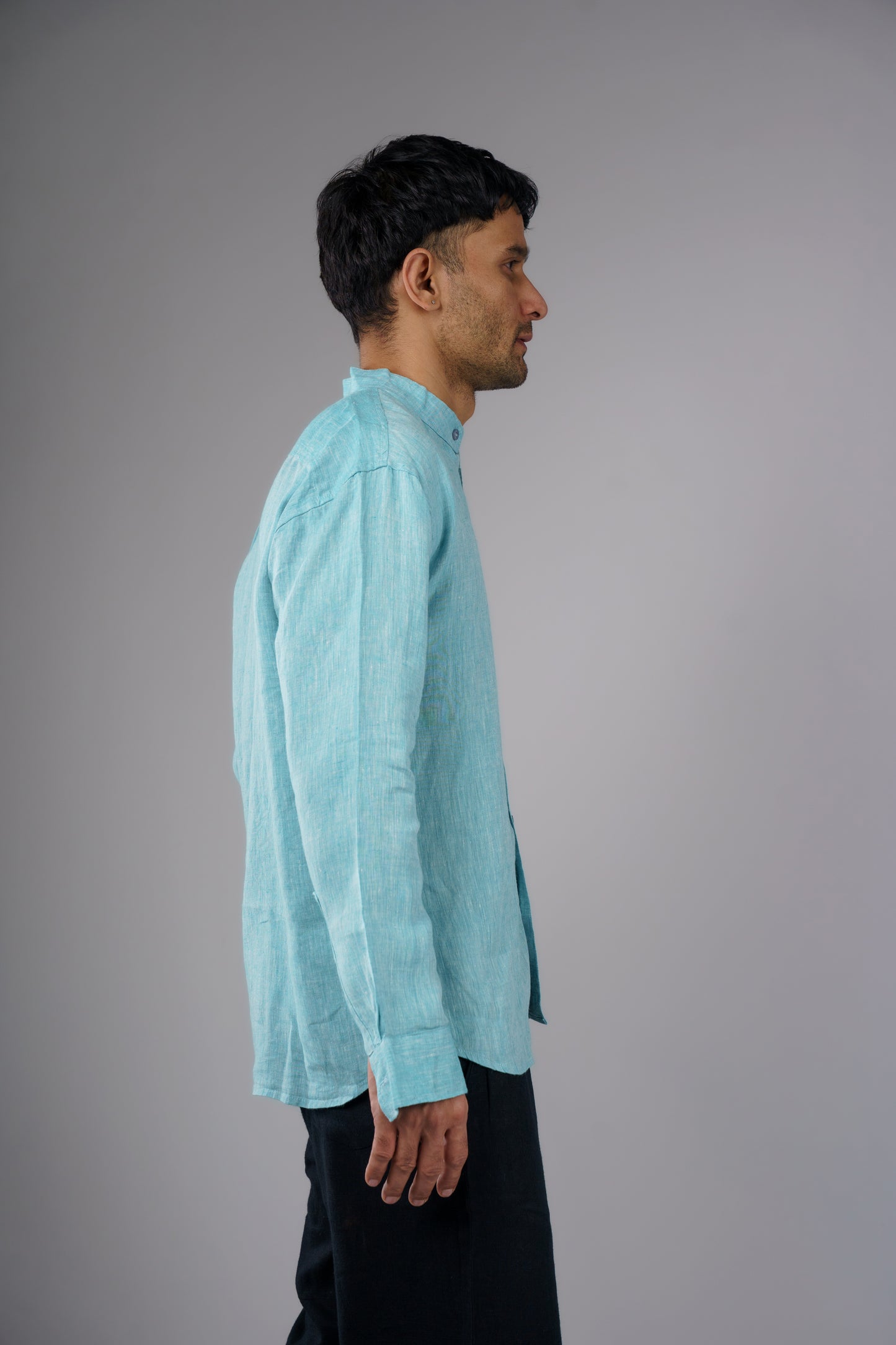 100% Hemp Mandarin Shirt