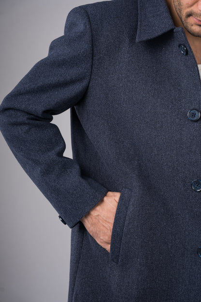 Classic Dark Navy Long Coat