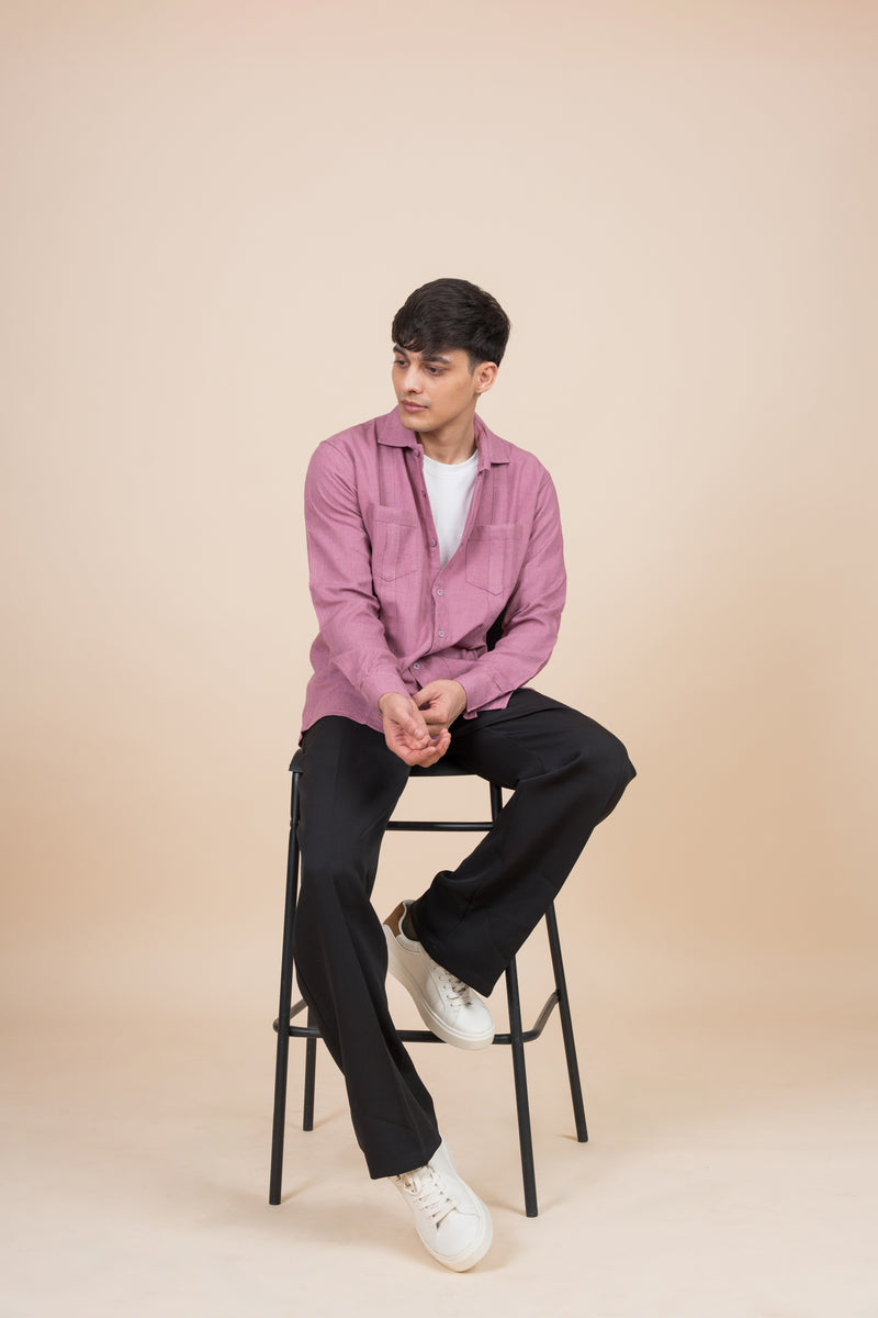 Linen Blend Traveller Shirt