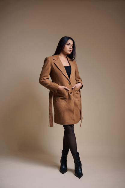Tan Holidays long coat