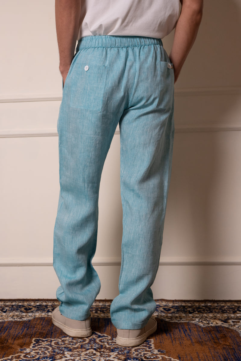 Melange Blue Trouser