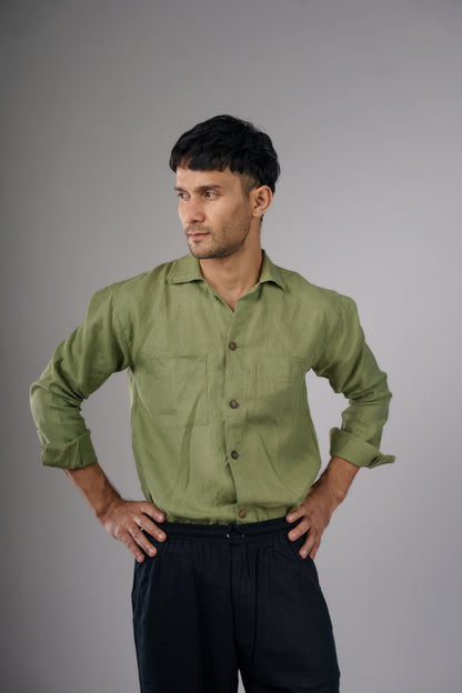 100% Hemp Two-Pocket Shirt