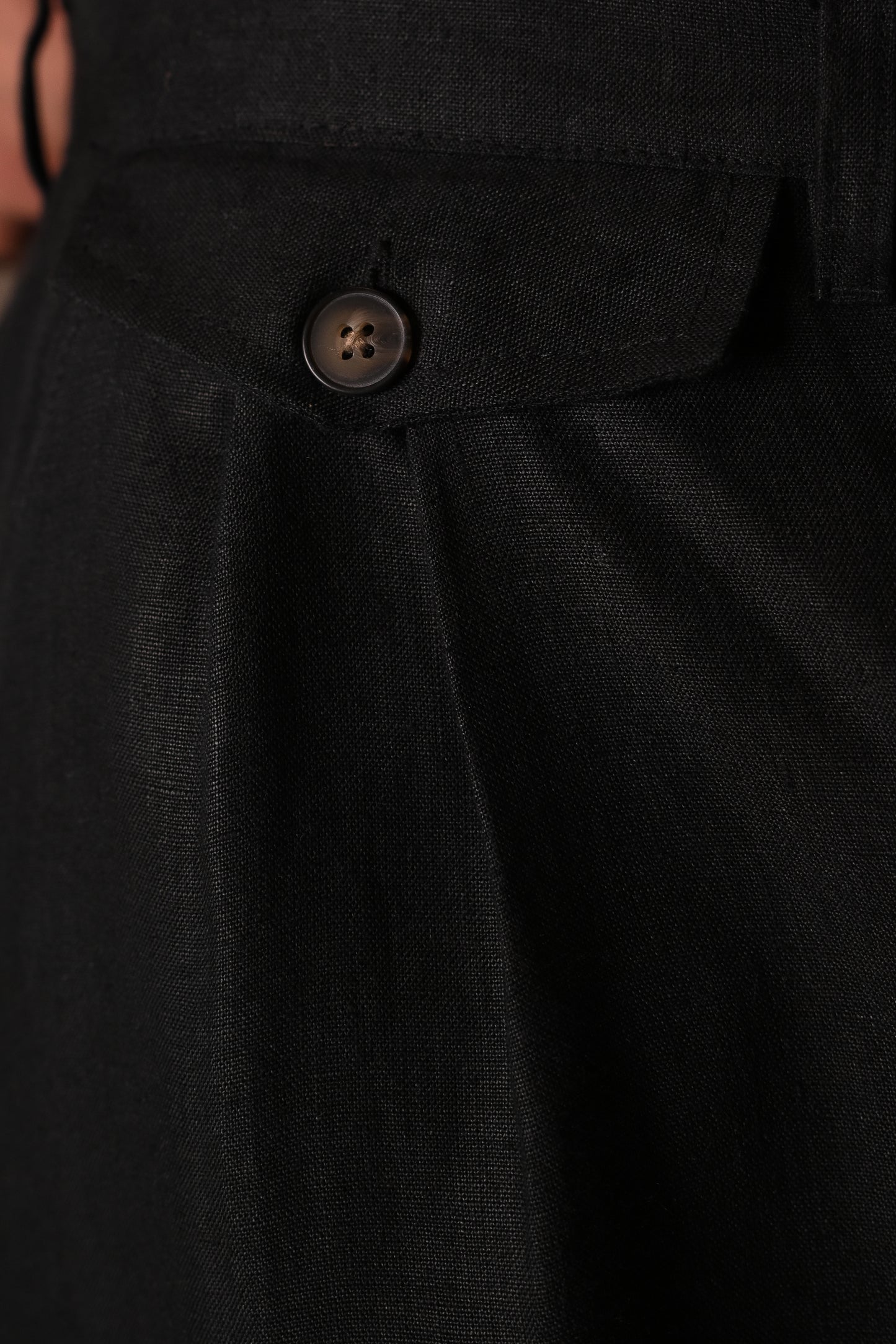 Black Pleated Trouser