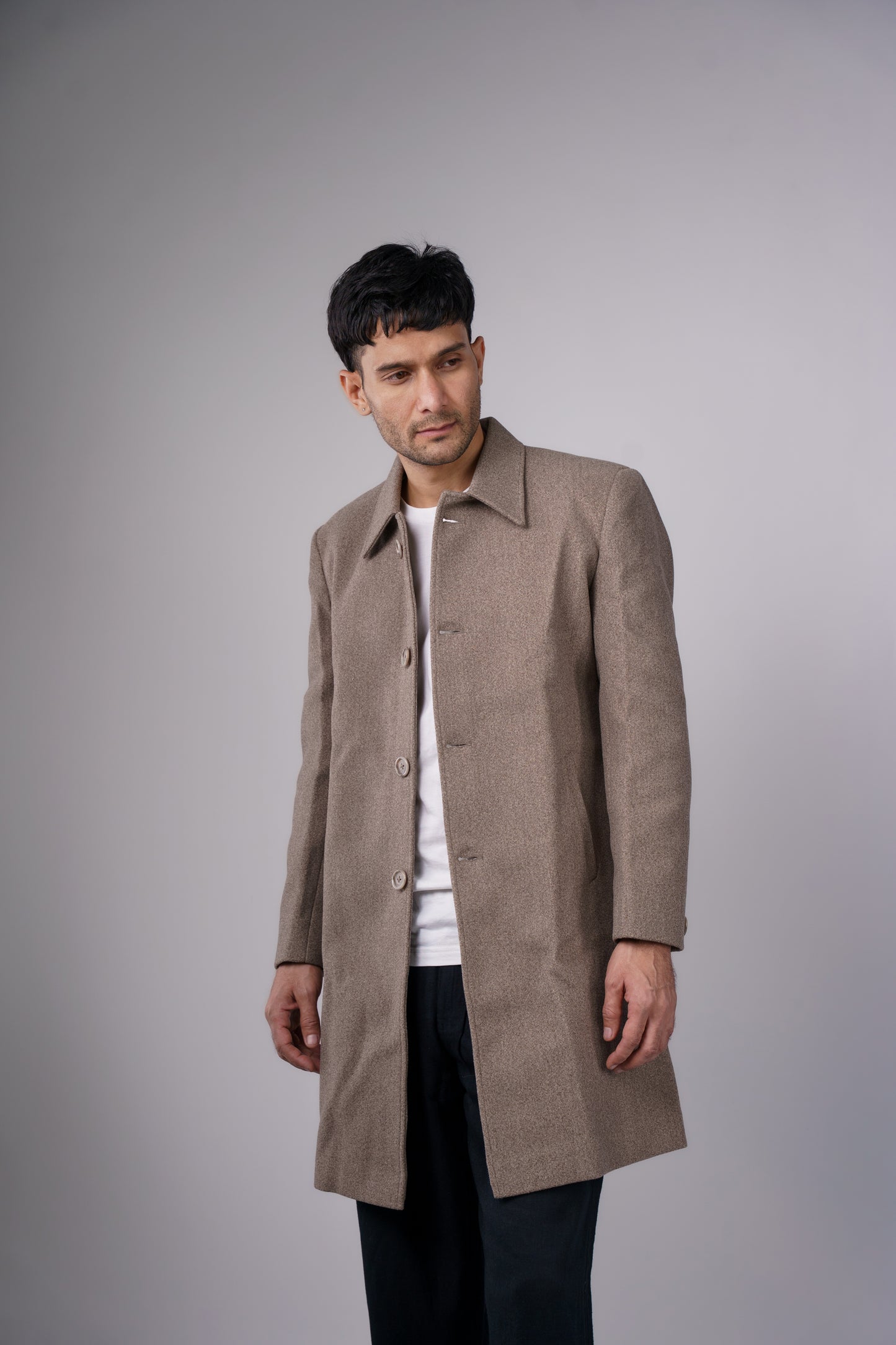 Grey Statement Long Coat