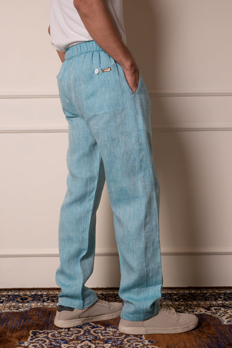 Melange Blue Trouser