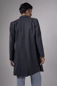 Classic Dark Navy Long Coat