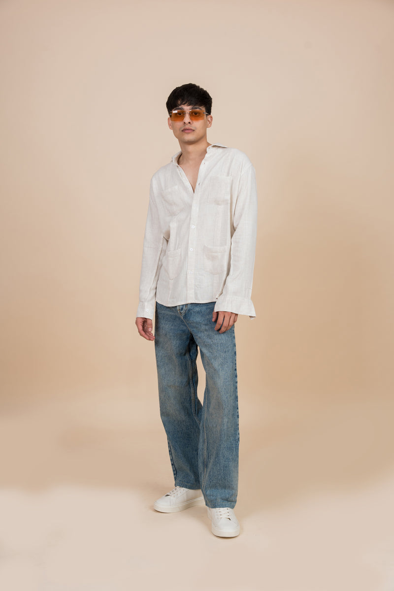 Linen Blend Traveller Shirt