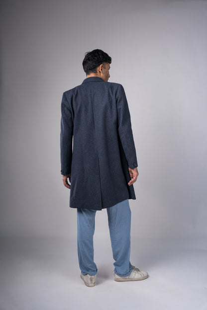 Classic Dark Navy Long Coat