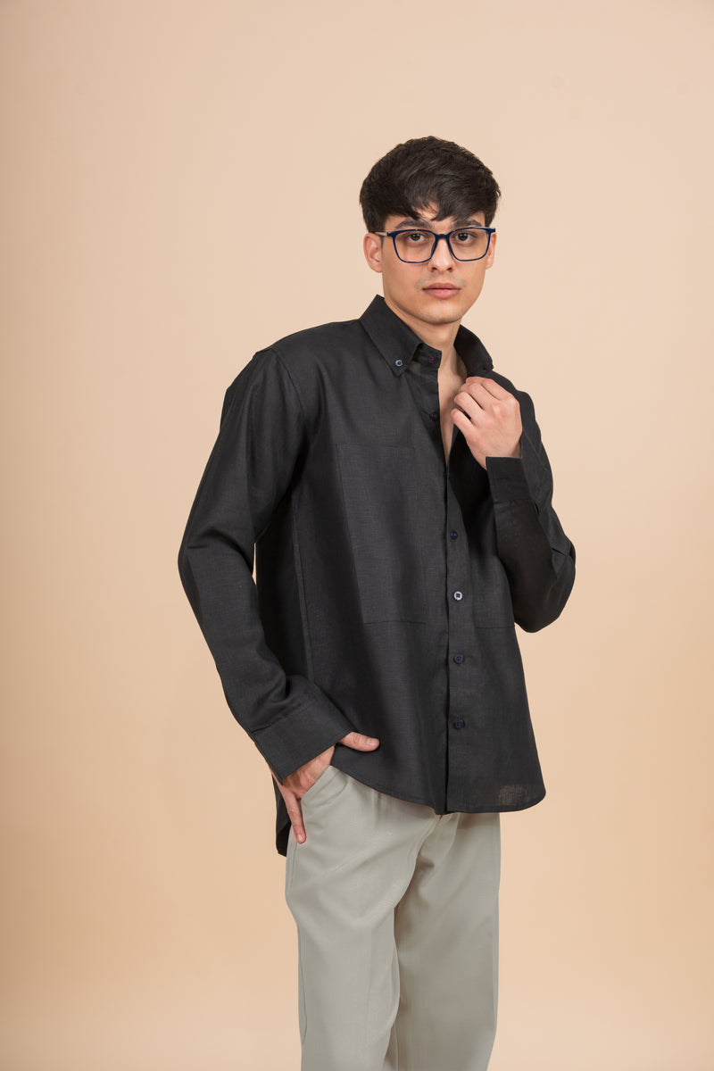 Demo Classic Dark Navy Long Coat