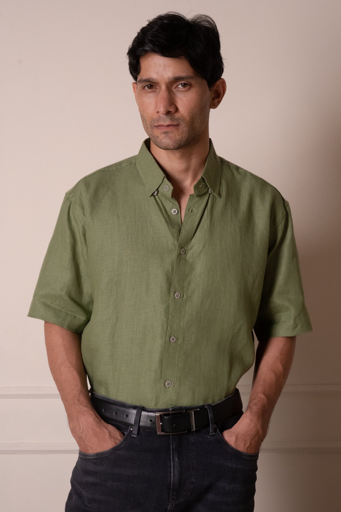 Olive Short-Sleeve Shirt