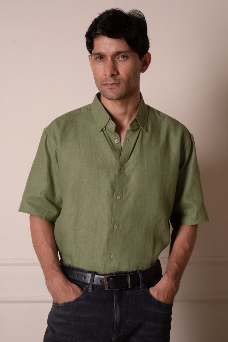 Olive Short-Sleeve Shirt