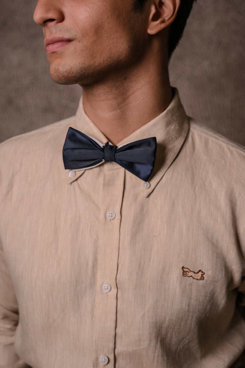 Melange Beige Hemp Shirt