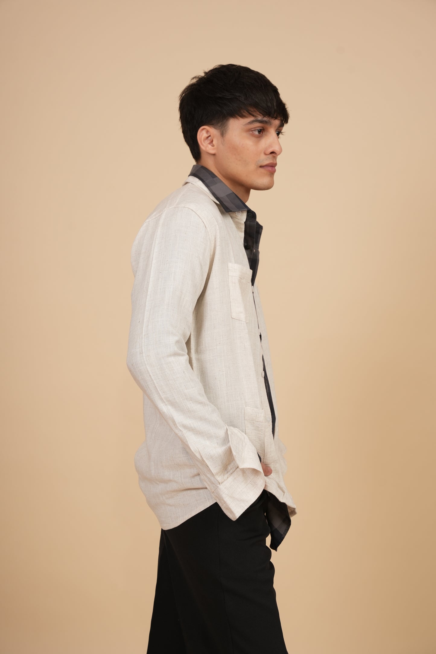 Linen Blend Traveller Shirt