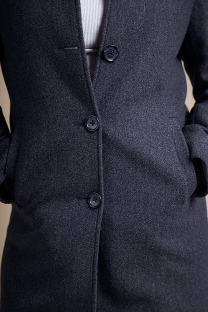 Classic Melange Long Coat