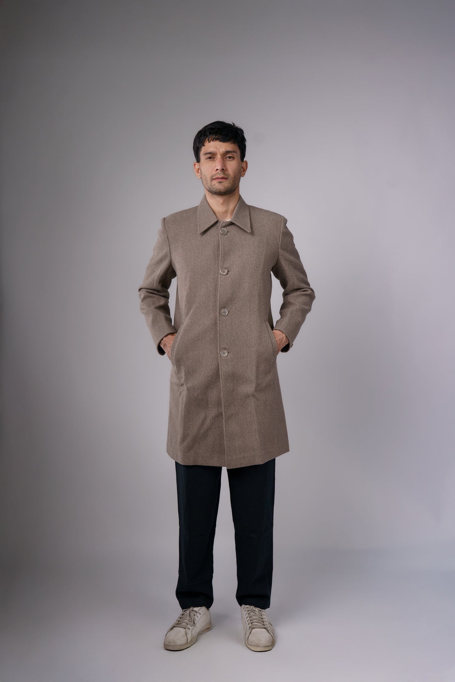 Grey Statement Long Coat