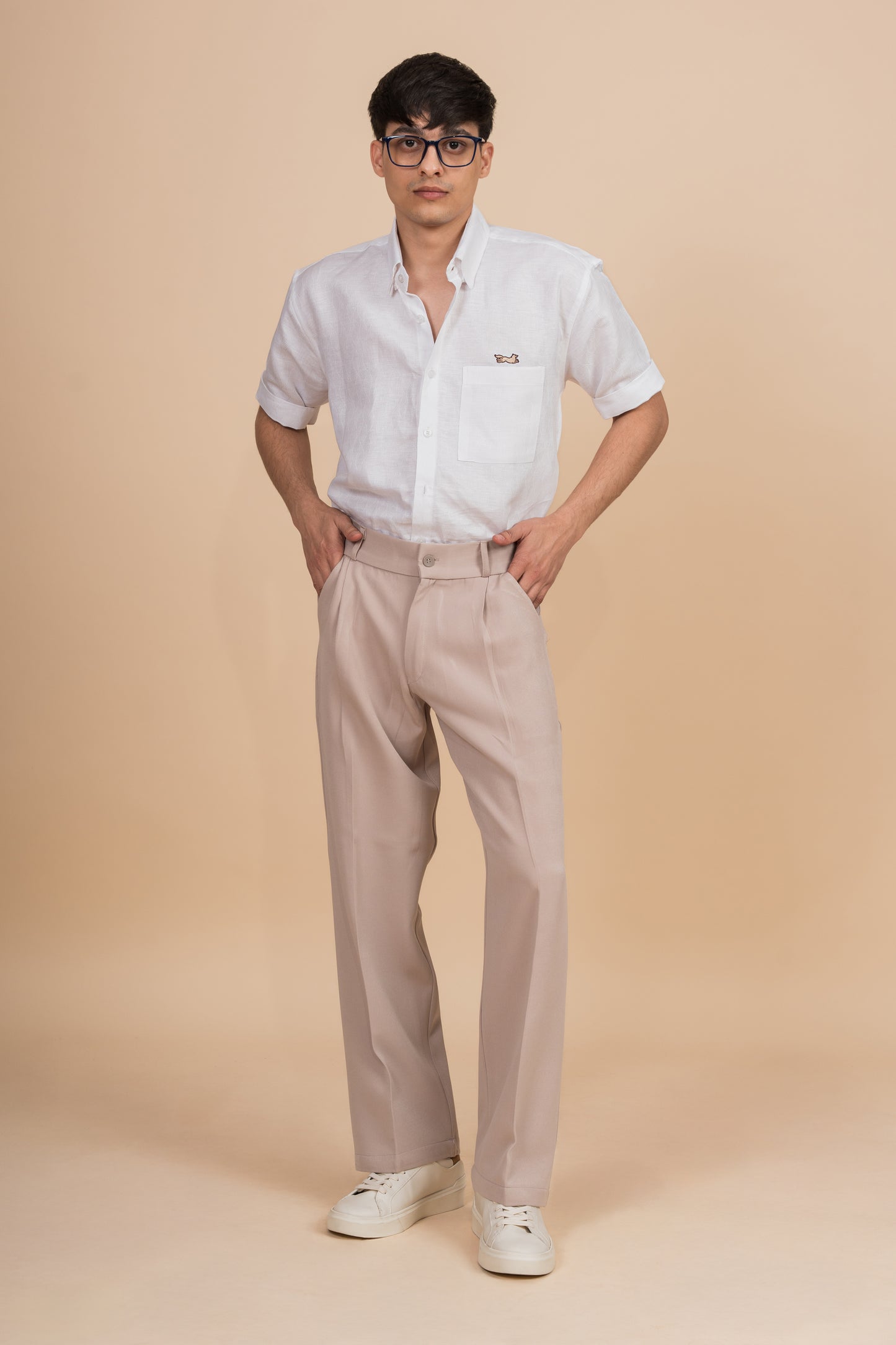 Hemp-Cotton Jacquard Shirt